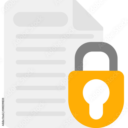 Document Security Flat Icon