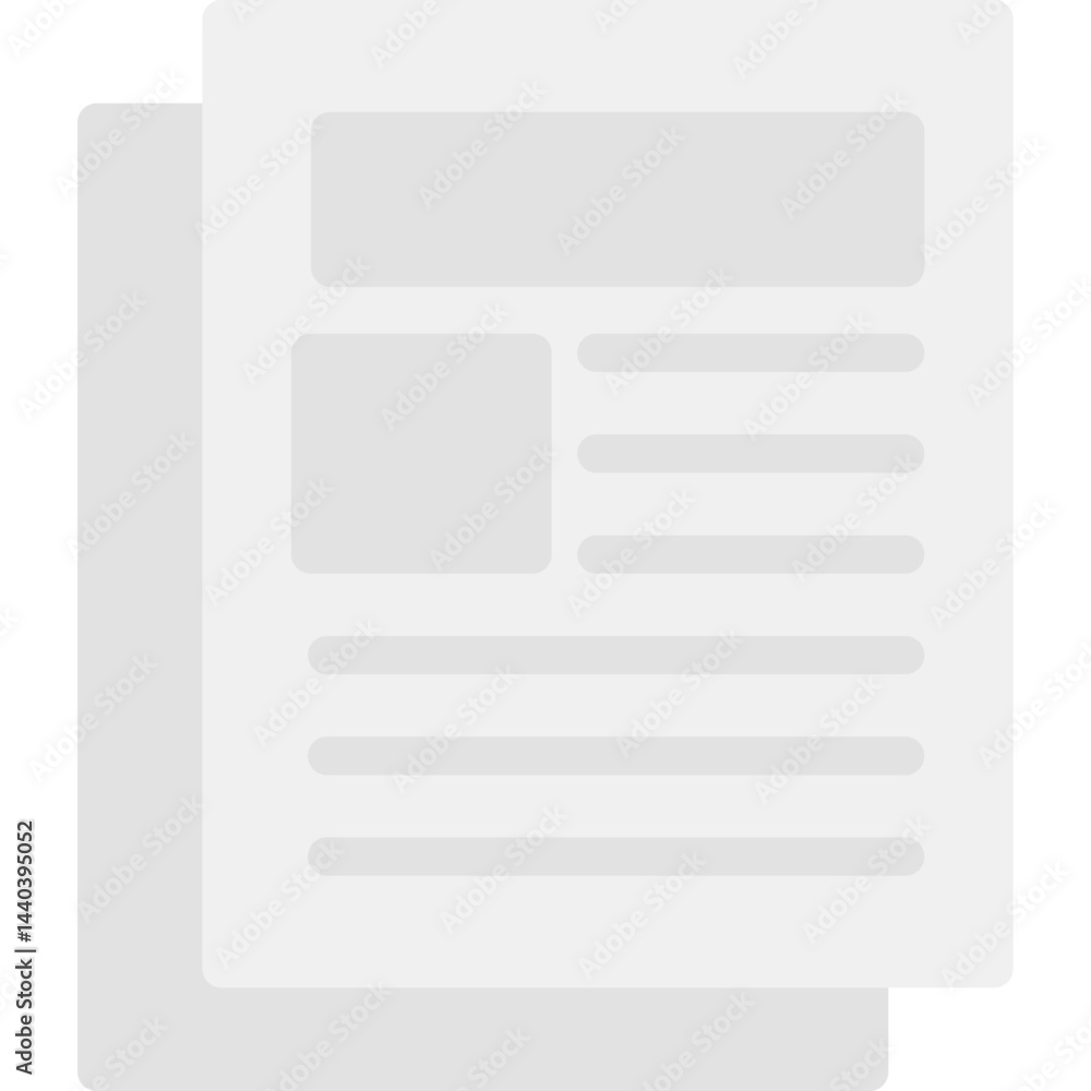 Document Presentation Flat Icon Document Presentation Flat Icon