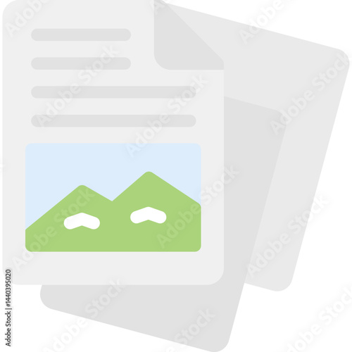 Document Image Flat Icon