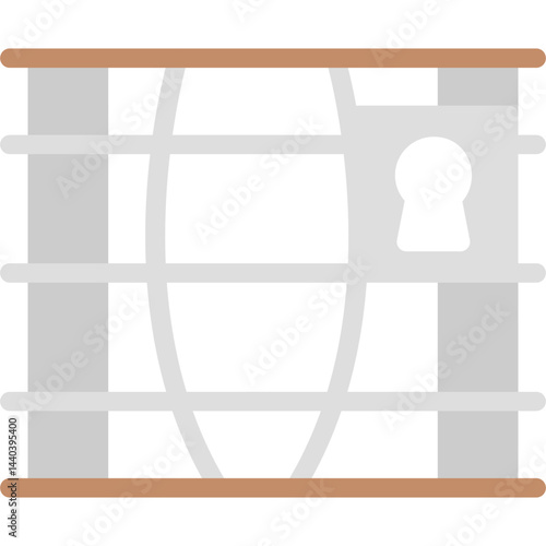 Prison Lawyer Flat Icon