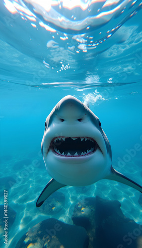 shark in the sea