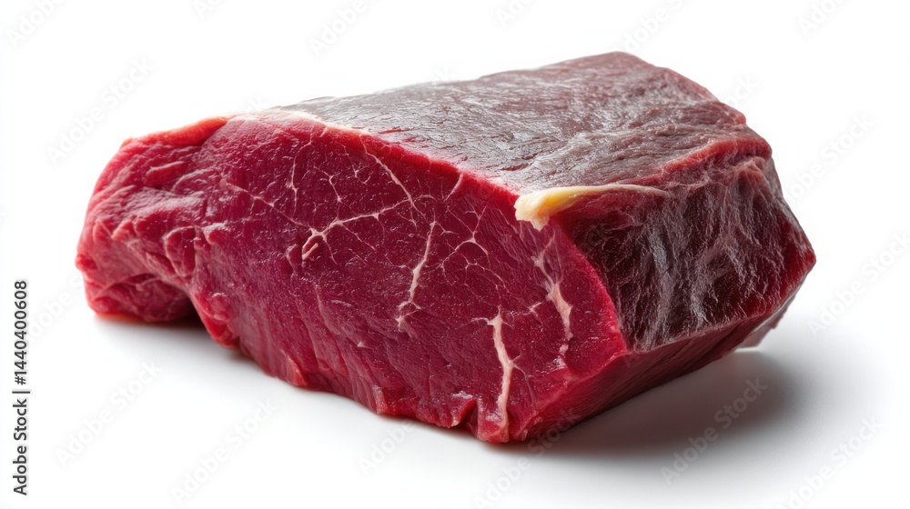 raw beef place on white background raw beef place on white background