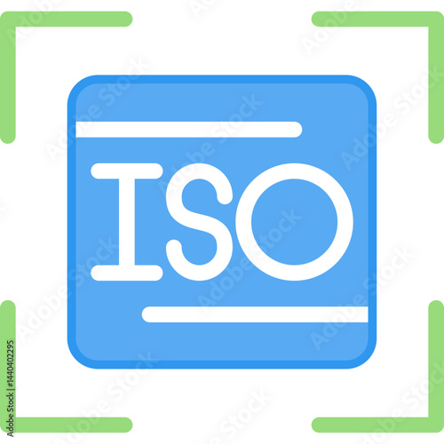 Camera ISO Flat Icon