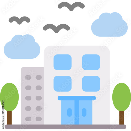 Apartment Flat Icon
