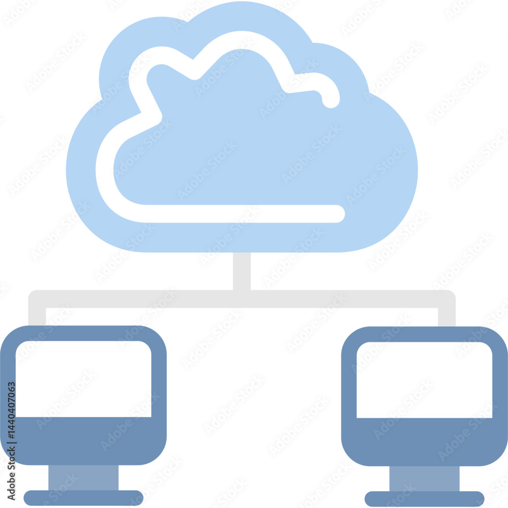 Network Services Flat Icon Network Services Flat Icon