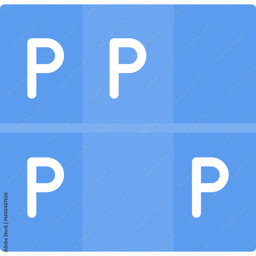 Parking Space Flat Icon Parking Space Flat Icon