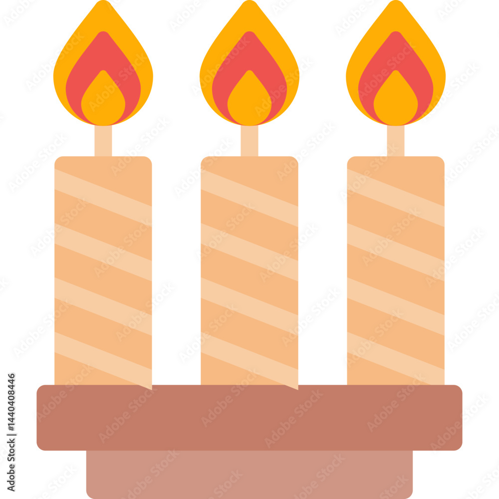 Candles Flat Icon Candles Flat Icon
