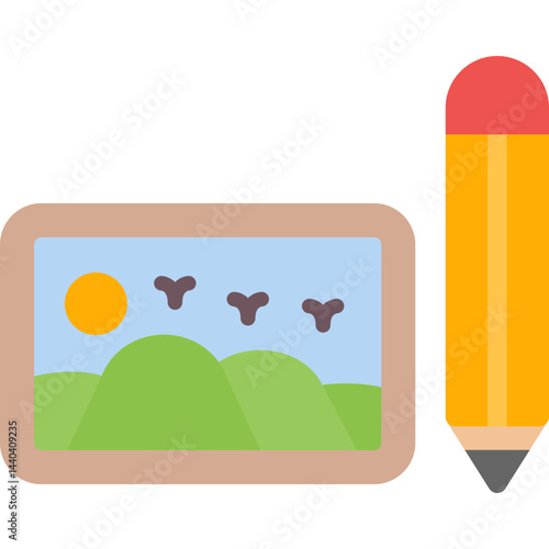 Photo Editing Flat Icon