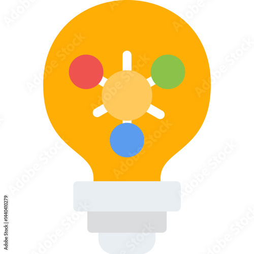 Innovation Hub Flat Icon