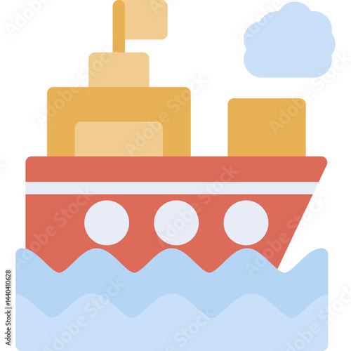 Ferry Flat Icon