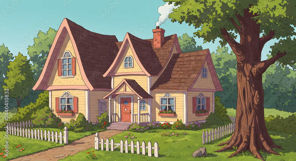 Charming Family Home In A Serene Landscape With Idyllic Countryside Ambiance Charming Family Home In A Serene Landscape With Idyllic Countryside Ambiance