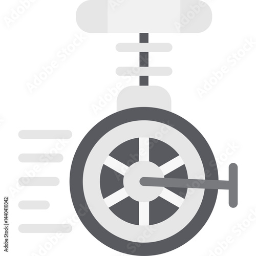 Unicycle Flat Icon