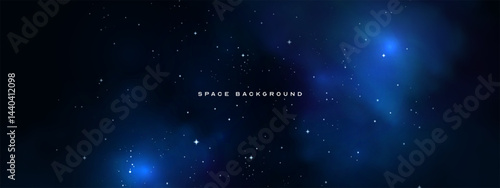 Space background with realistic nebula and stars