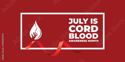 Vector illustration on the theme of Cord Blood awareness month observed each year during July.
