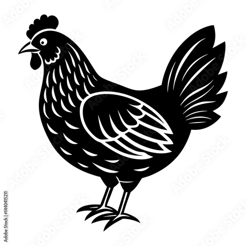 Download Hen Vector Svg File For Design.