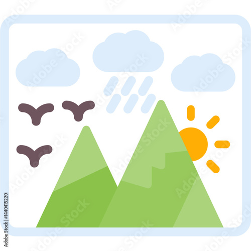 Adventure Photography Flat Icon