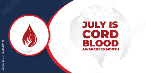 Vector illustration on the theme of Cord Blood awareness month observed each year during July.

