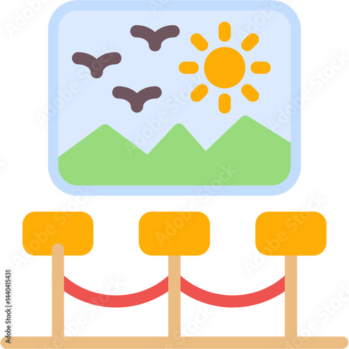 Art Museum Flat Icon