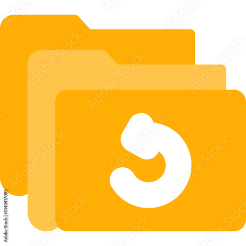 Folder Restore Flat Icon