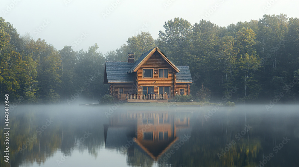 serene lakefront rental house surrounded by morning mist and lush trees reflects beautifully serene lakefront rental house surrounded by morning mist and lush trees reflects beautifully