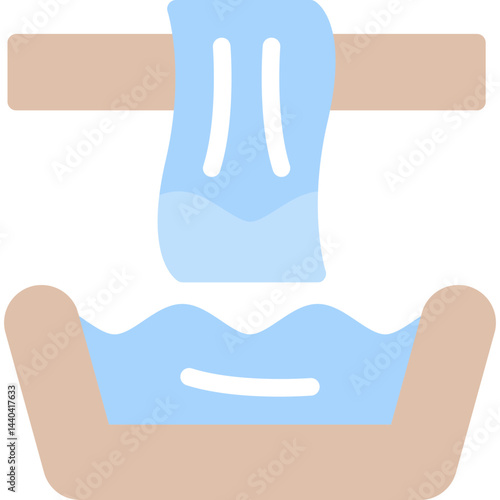 Textile Dyeing Flat Icon