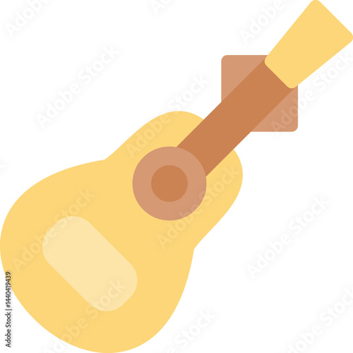 Playing Guitar Flat Icon