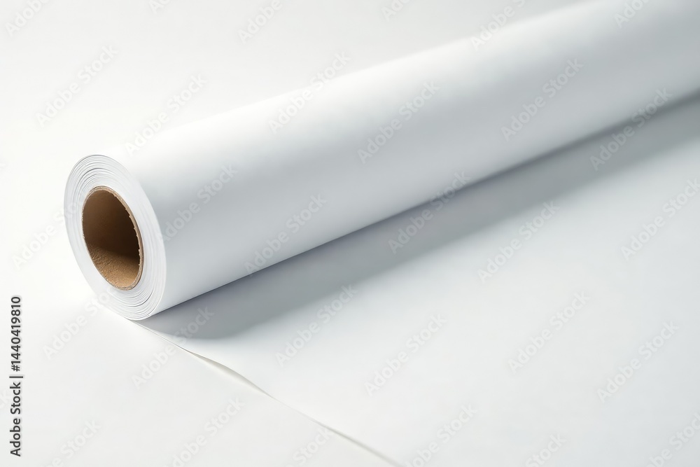 Soft white seamless paper roll, pristine backdrop , texture, elegant Soft white seamless paper roll, pristine backdrop , texture, elegant