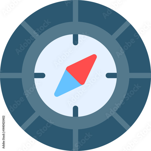 Orienteering Flat Icon