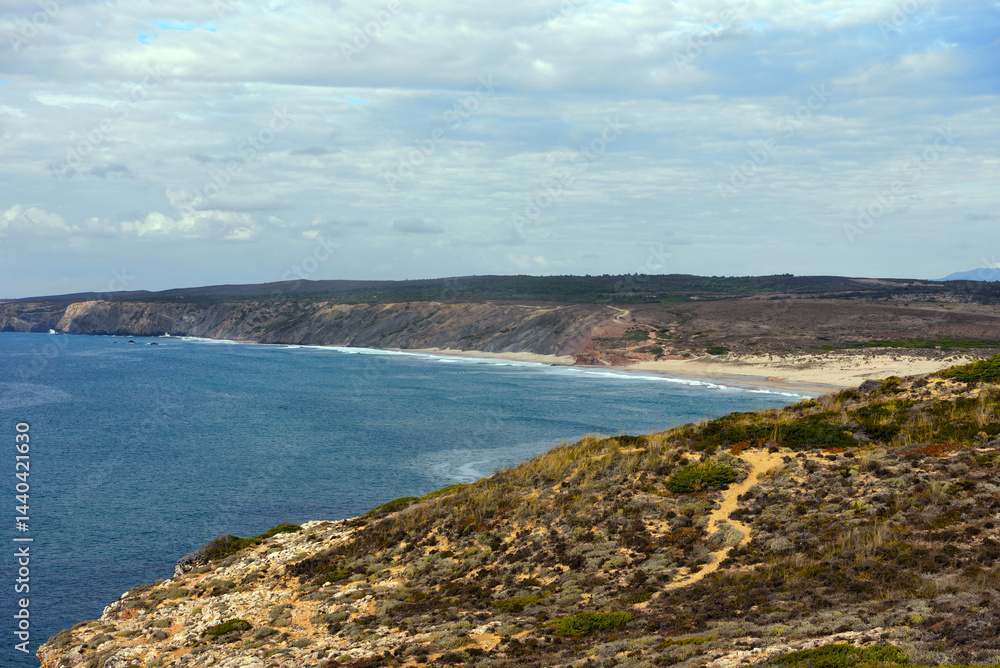 Fototapeta premium praja de bordeira carrapateira algarve portugal