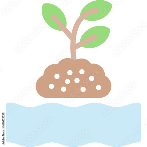 Garden Pond Flat Icon