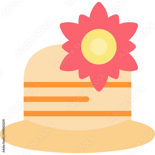 Sun Hat Flat Icon