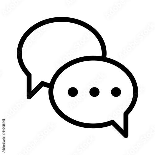 Chat Discussion. Group Talk. Community Dialog. Vector Icon