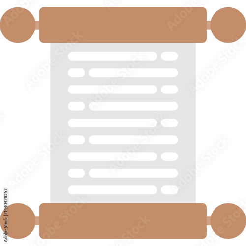 Ancient Writing Flat Icon