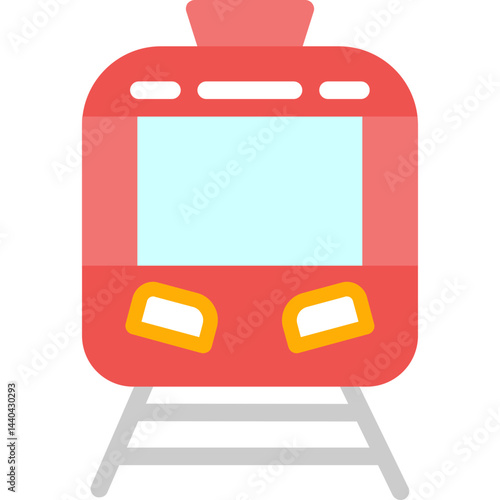 Train Station Flat Icon