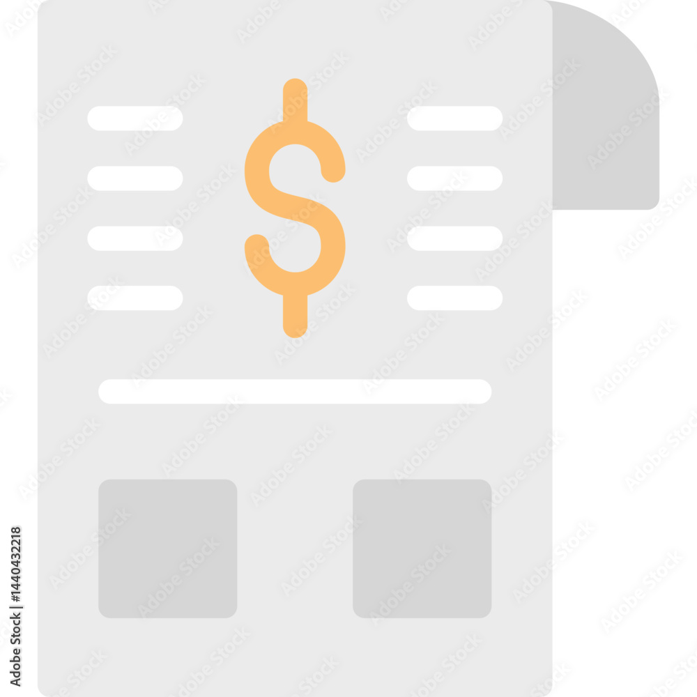 Receipt Flat Icon Receipt Flat Icon
