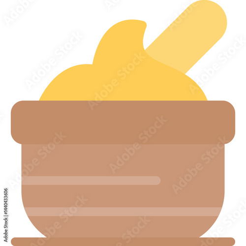 Mashed Potatoes Flat Icon