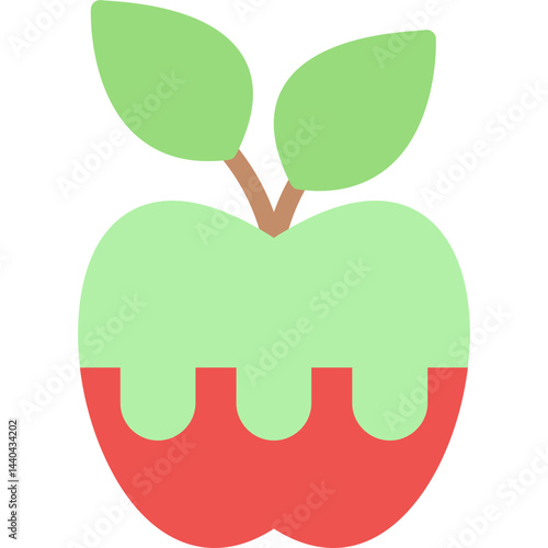 Poison Apple Flat Icon