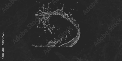 water splash on black background. water splash black background backdrop fresh. Blurred images of close-up soda water bubbles fizzing up or splashing or sparkling like a exploding of a bomb .