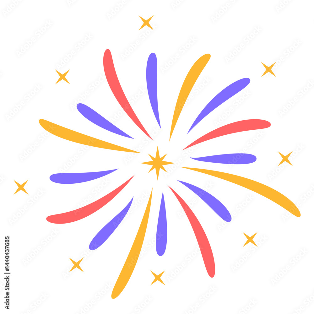 Obraz premium Colorful Fireworks