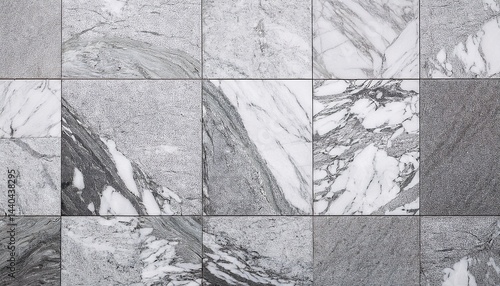 Gray grey white marble granite stone texture background banner panorama
