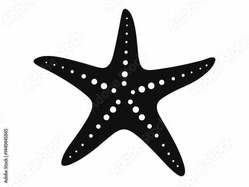 starfish silhouette set,sea fish silhouette