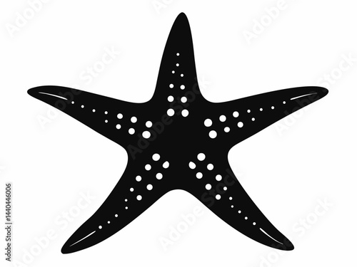 starfish silhouette set,sea fish silhouette