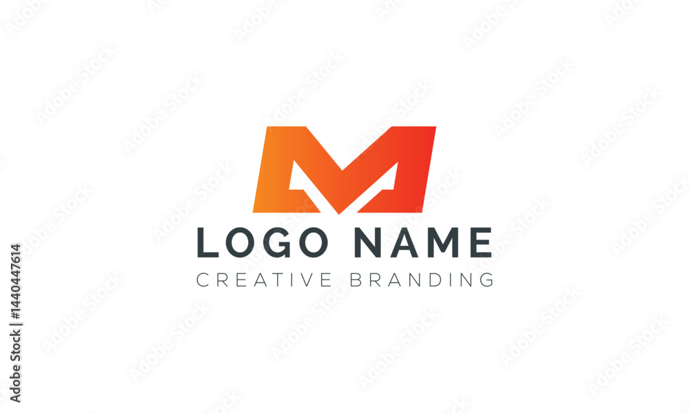 Minimalist M Logo for Branding and Identity. Minimalist M Logo for Branding and Identity.