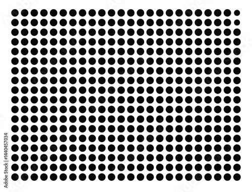 Symbol Map Of the County Cheyenne (Nebraska, US) showing the County with a few black dots