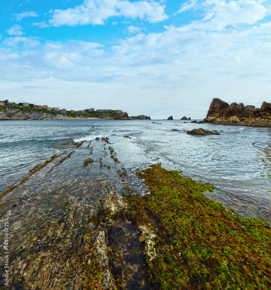 Arnia Beach coastline landscape.