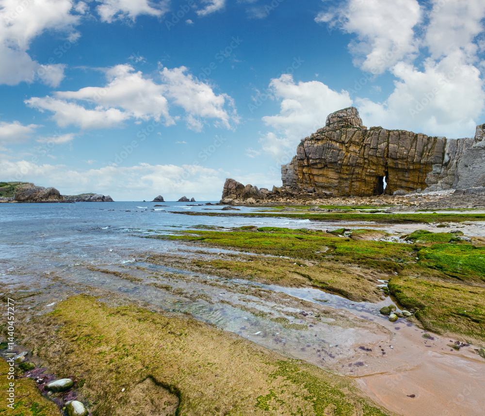 Arnia Beach coastline landscape.