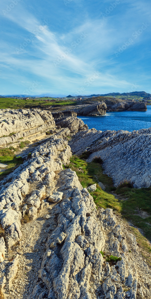 Cantabria coastline landscape.