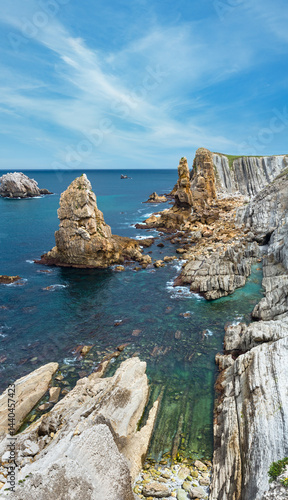 Arnia Beach coastline landscape.