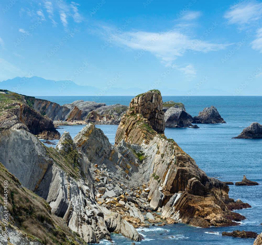 Atlantic ocean coastline near Portio Beach