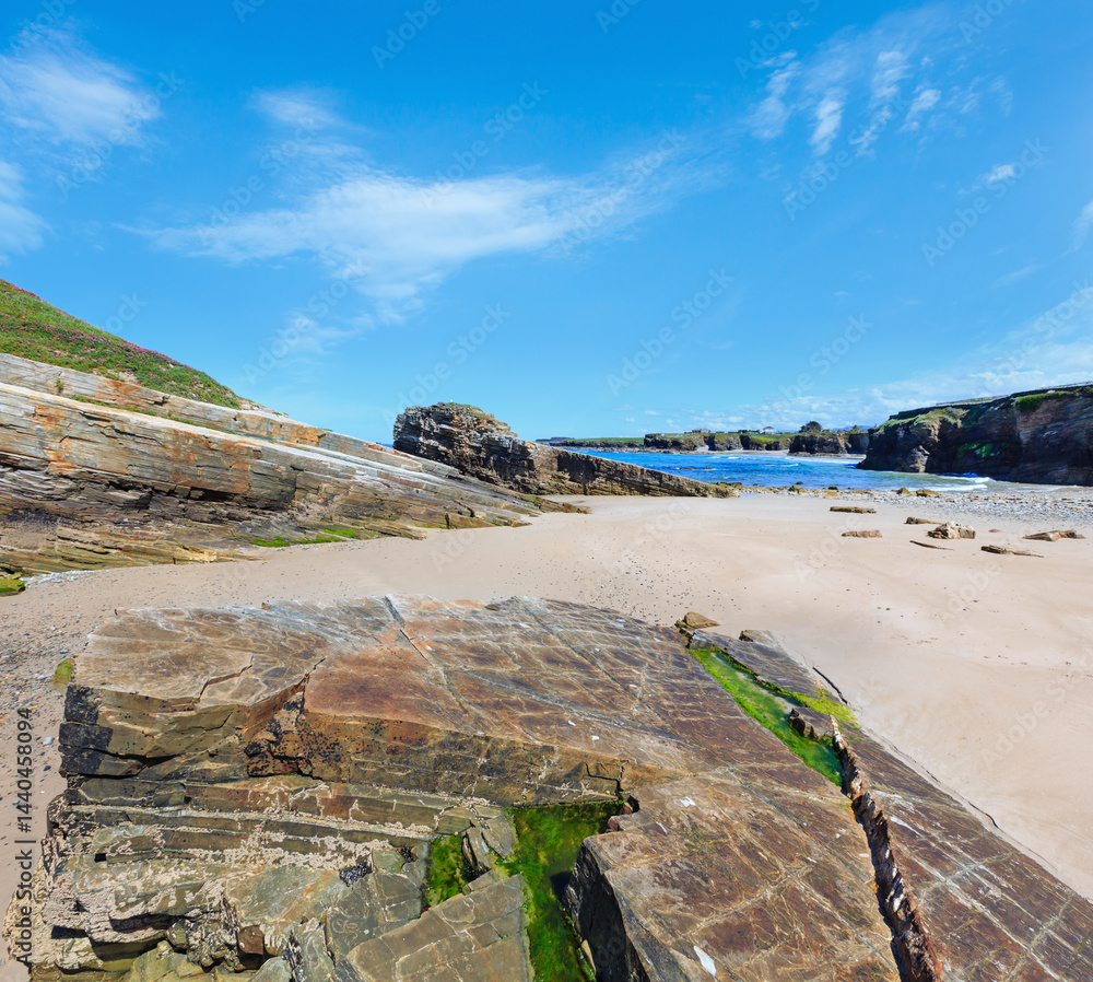 Summer Atlantic coast and beach (Galicia).